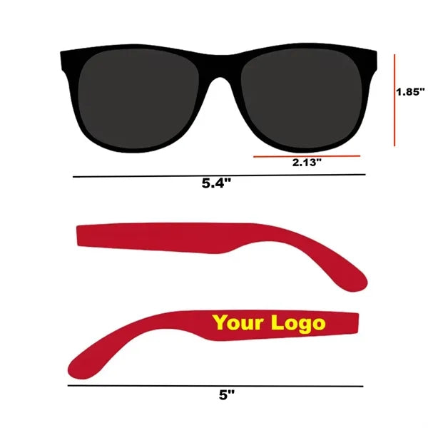 Classic Adult Black Frame Sunglass For Beach Party Travel
