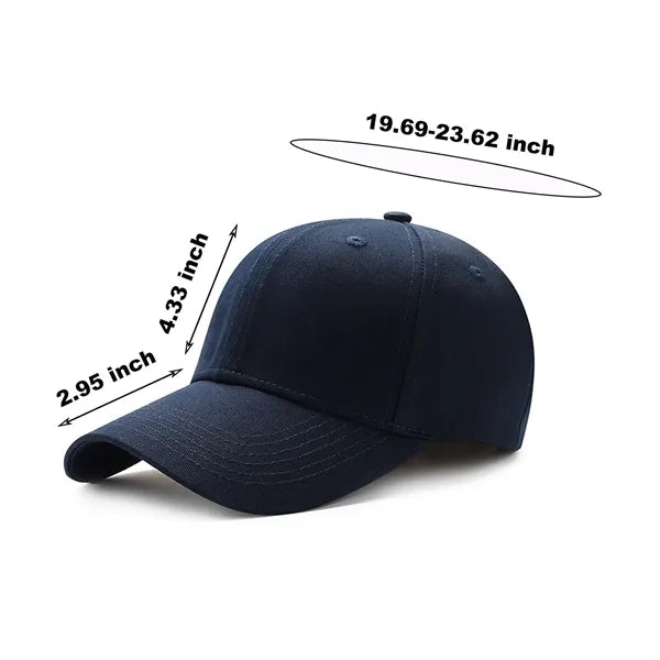 Structured 6 Panel Cotton Baseball Cap