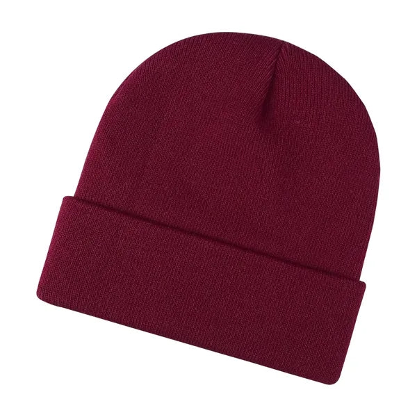 Winter Knitted Cuffed Skull Cap
