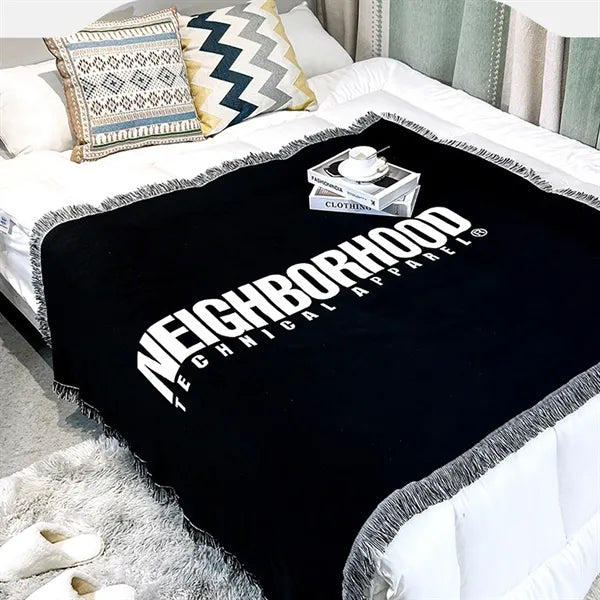 Durable Woven Jacquard Tapestry Blanket 50"X 60"