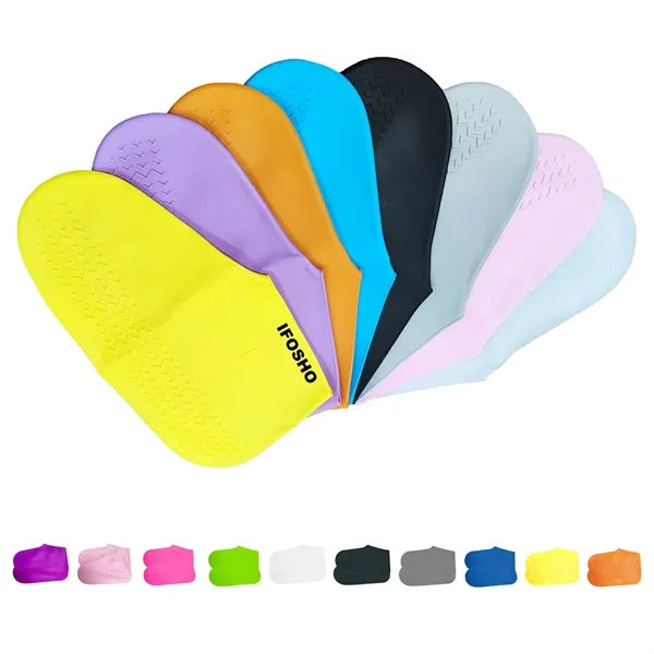 2-Pack Waterproof Anti-Slip Silicone Shoe Covers for Outdoor