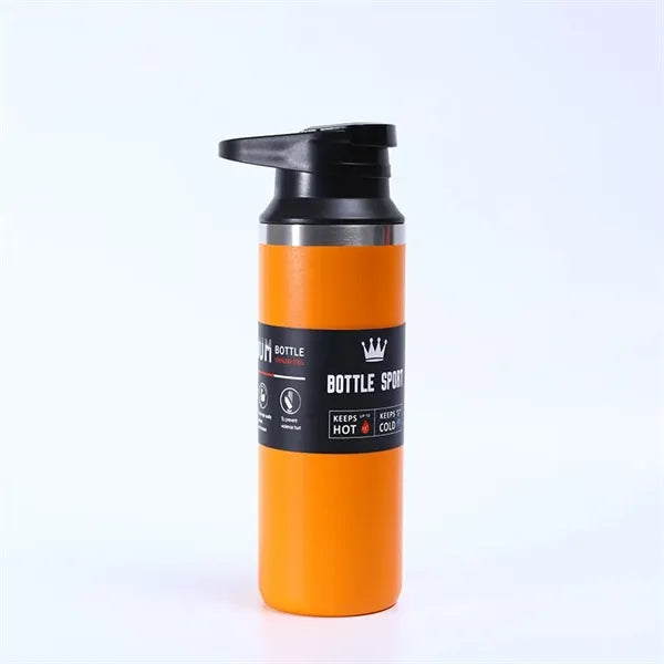 500ml Insulated Vacuum Water Bottle with Flip Lid