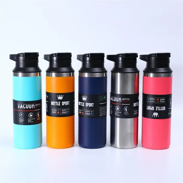 500ml Insulated Vacuum Water Bottle with Flip Lid