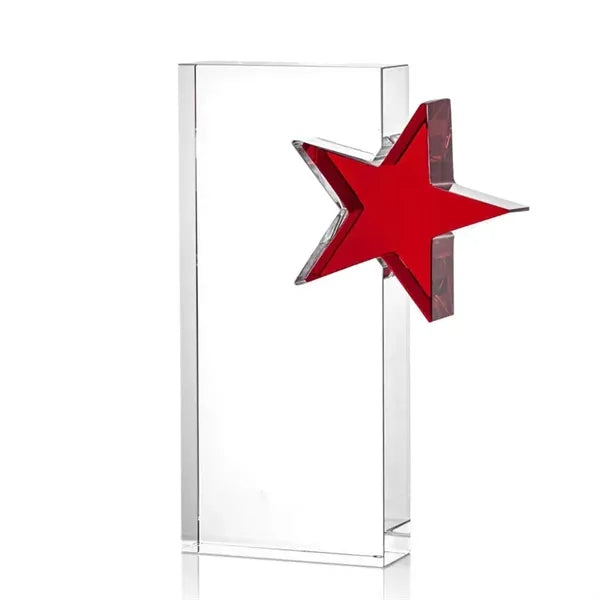 Optical Crystal Star Rectangle Award