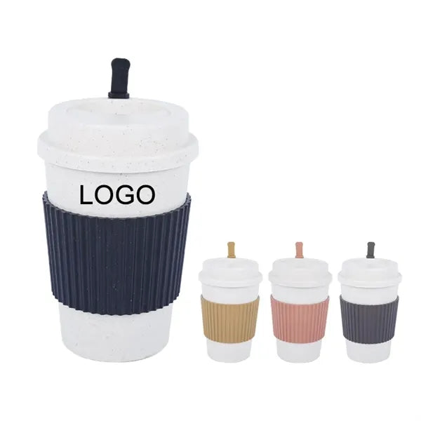 16 OZ. Wheat Coffee Cups with Lids