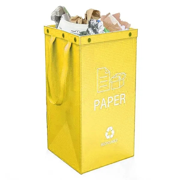 Large Recycling Waste Bin Bags Trash Sorting Organizer