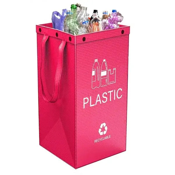 Large Recycling Waste Bin Bags Trash Sorting Organizer