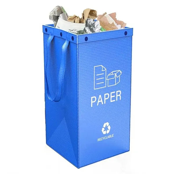 Large Recycling Waste Bin Bags Trash Sorting Organizer
