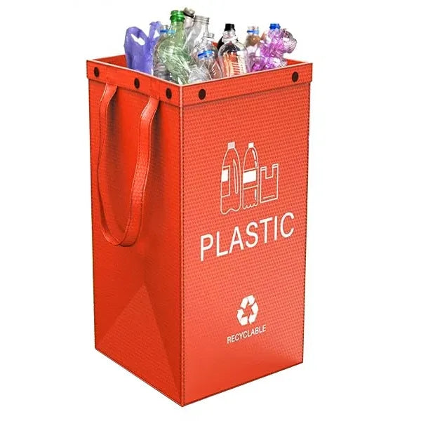 Large Recycling Waste Bin Bags Trash Sorting Organizer