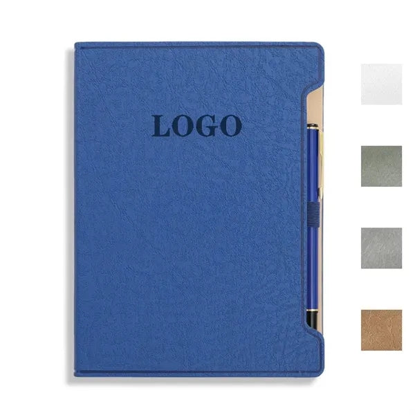 8.26''x6.1'' Leather Notebook Journal with Pen