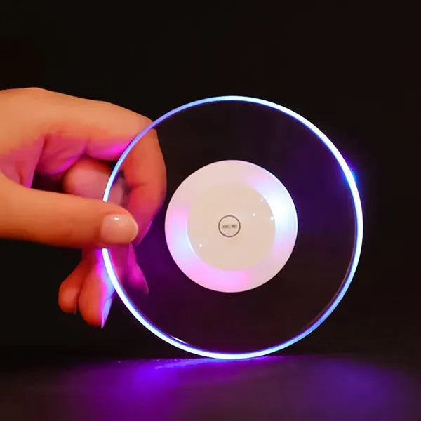 Colorful LED Coasters for Drinks