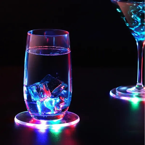 Colorful LED Coasters for Drinks