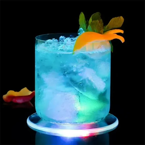 Colorful LED Coasters for Drinks