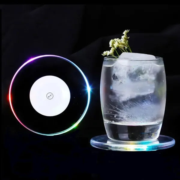 Colorful LED Coasters for Drinks