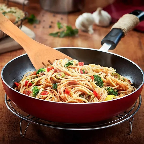 6-Piece Bamboo Utensil Set for Apartment Essentials