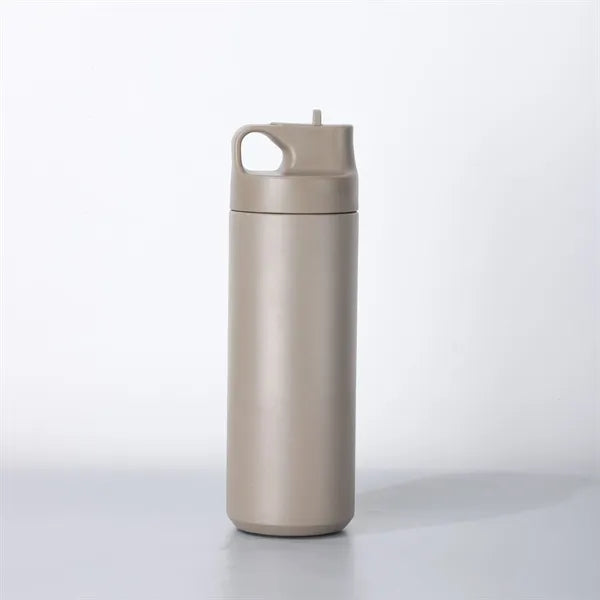 500ml Vacuum Stainless Steel Water Tumbler with Straw