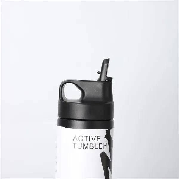 500ml Vacuum Stainless Steel Water Tumbler with Straw