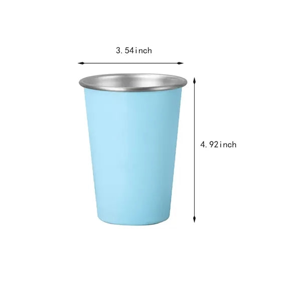 Stainless steel shatterproof portable stackable cups