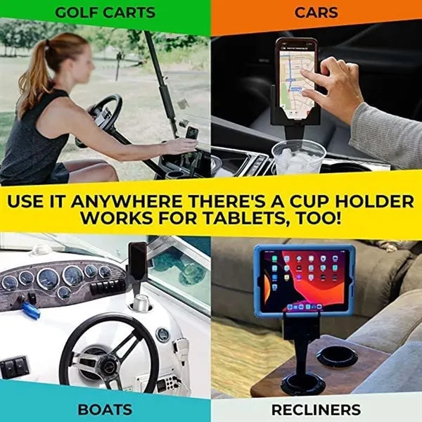 Durable Portable 2 in 1 Drink & Smartphone Holder for Car