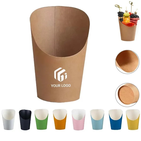 14 oz Disposable Paper Popcorn Boxes Kraft Charcuterie Cups