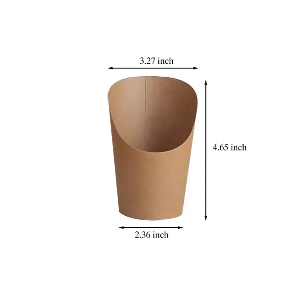 14 oz Disposable Paper Popcorn Boxes Kraft Charcuterie Cups
