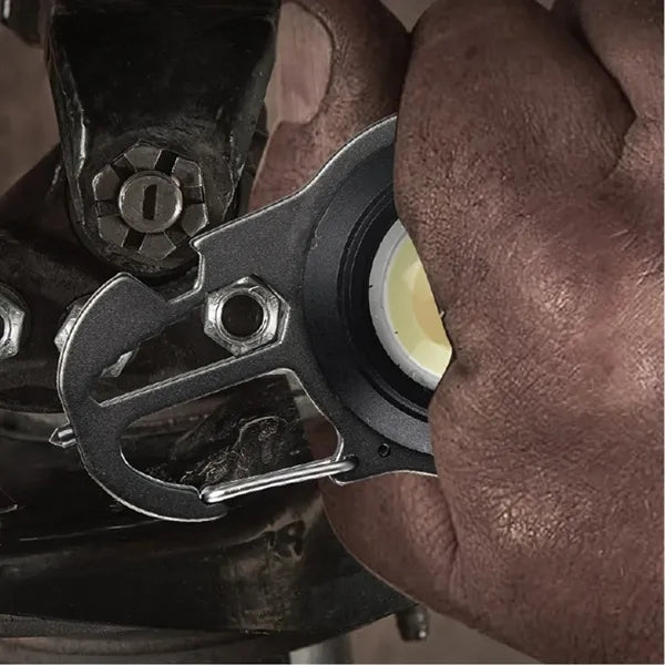 This sturdy metal item comes with a 183-degree collapsible h
