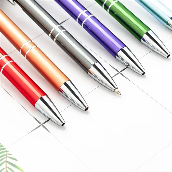 Metal press ballpoint pen