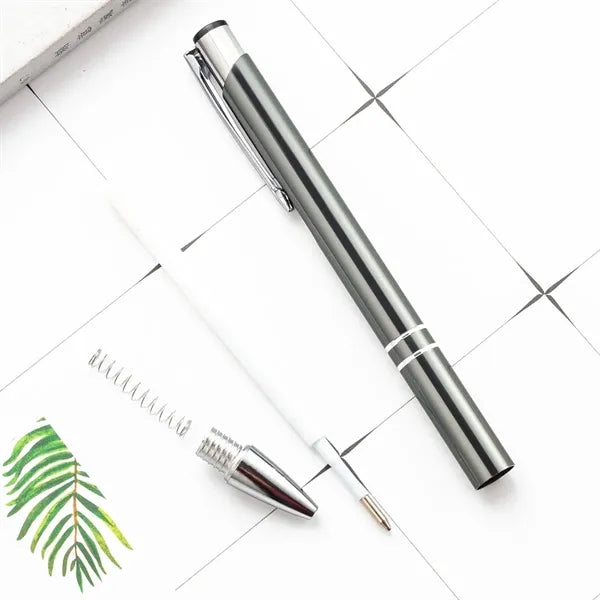 Metal press ballpoint pen