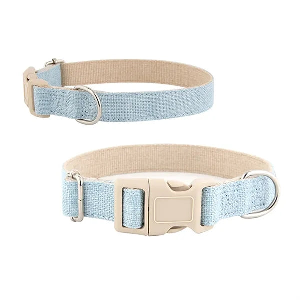 Eco-Friendly Linen and Cotton Dog Collar