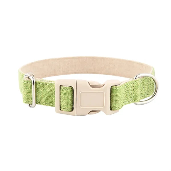Eco-Friendly Linen and Cotton Dog Collar