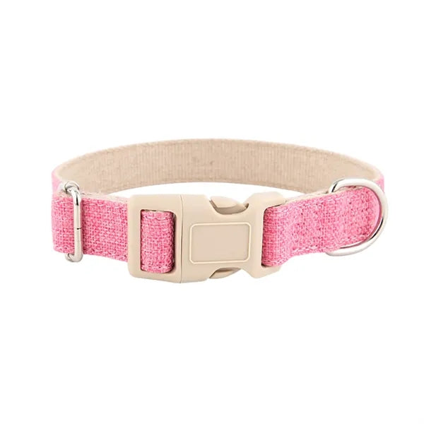 Eco-Friendly Linen and Cotton Dog Collar