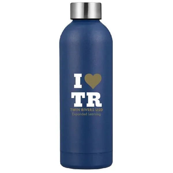 17oz Travel Stainless Steel compact water bottle w/lid