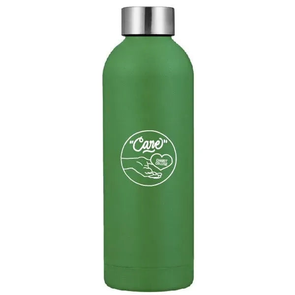 17oz Travel Stainless Steel compact water bottle w/lid