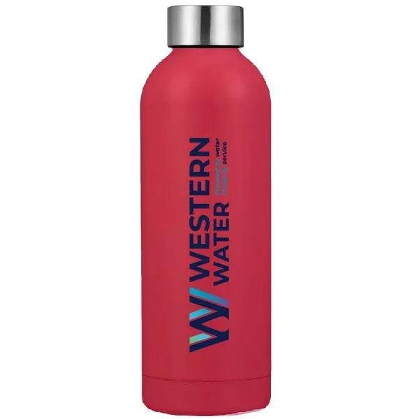 17oz Travel Stainless Steel compact water bottle w/lid