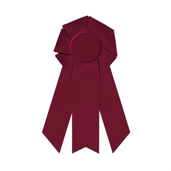 4 1/2" Rosette 10" long with 3 streamers
