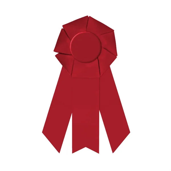 4 1/2" Rosette 10" long with 3 streamers