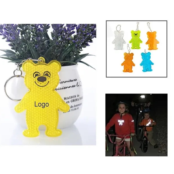 Reflective Bear Keychain
