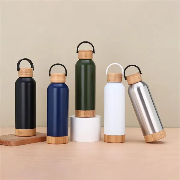 500ml Wooden Water Bottle with Bamboo Lid