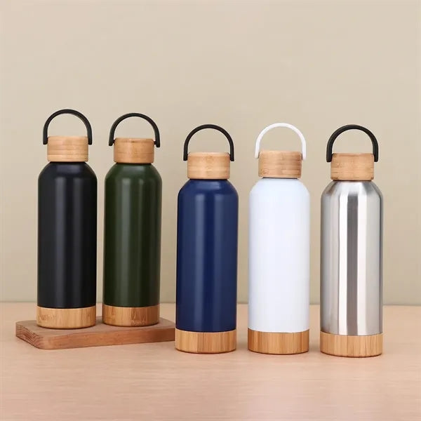 500ml Wooden Water Bottle with Bamboo Lid