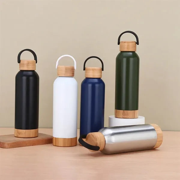 500ml Wooden Water Bottle with Bamboo Lid