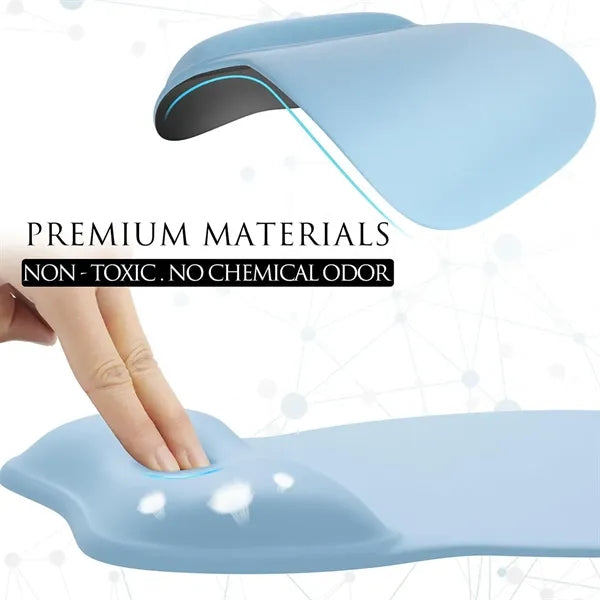 Ergonomic Silicone Mouse Pad with Wrist Support