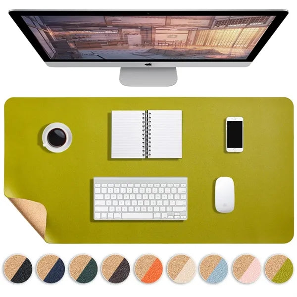 Branded Eco-Friendly Cork PU Leather Mouse Pad