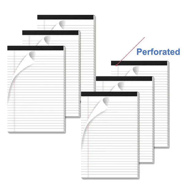 Wide Ruled Lined Writing Notepad for Office