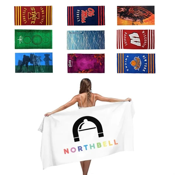 60" x 30" Full Color Beach Towel