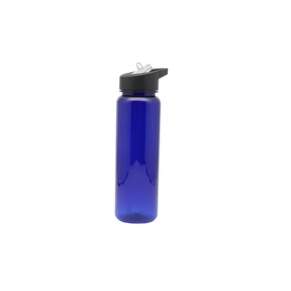 Sport Portable Clear Water Bottle With Flip Straw