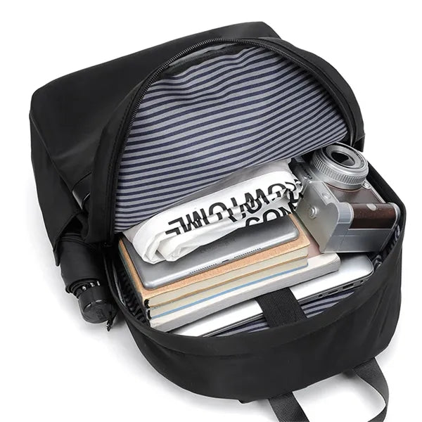 Waterproof Backpack Classical Basic Bag Black Blue Gray