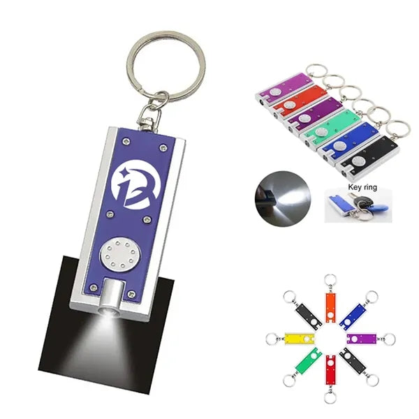 Super Bright LED Flashlight With Swivel Key Chain