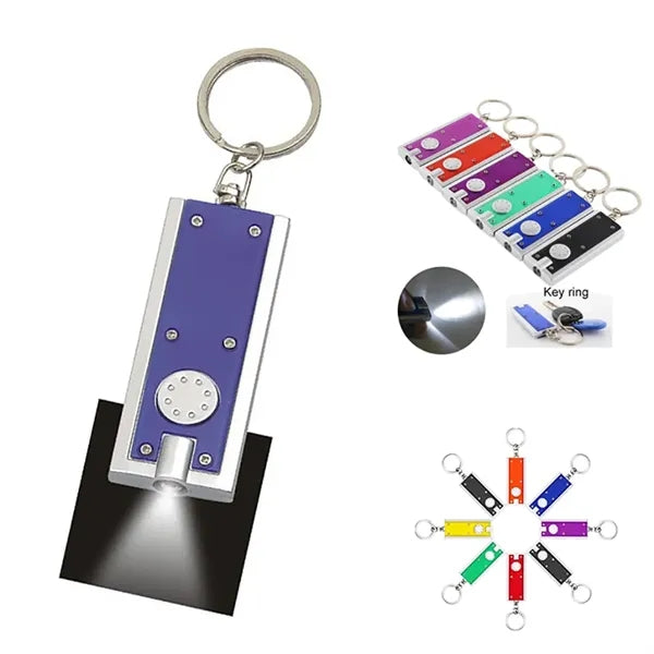 Super Bright LED Flashlight With Swivel Key Chain