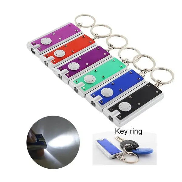 Super Bright LED Flashlight With Swivel Key Chain
