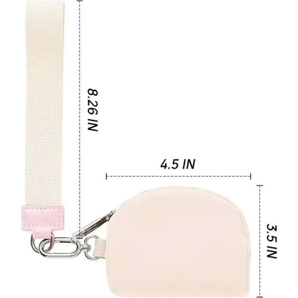 Mum's Memory Mini Zip Around Wristlet Wallet Coin Purse